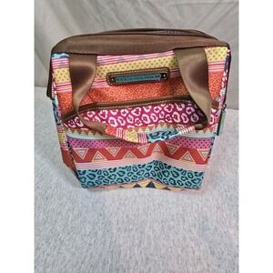 Lily Bloom Aztec Pattern Cooler Bag Lunch Or On The Go Tote Insulated Nwot